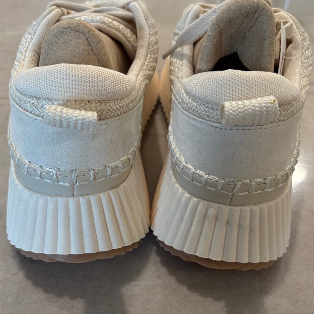 DV Dolce Vita DENAE Ivory Cream Womens Platform Sneaker Shoes Sz 8.5 - Picture 4 of 6